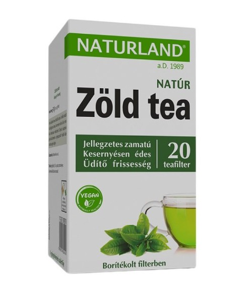Naturland natúr zöld tea 20x1.5g filter