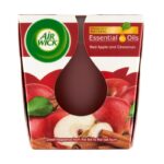 Air Wick Essential Oils illatgyertya, Cukoralma és fahéj 105g