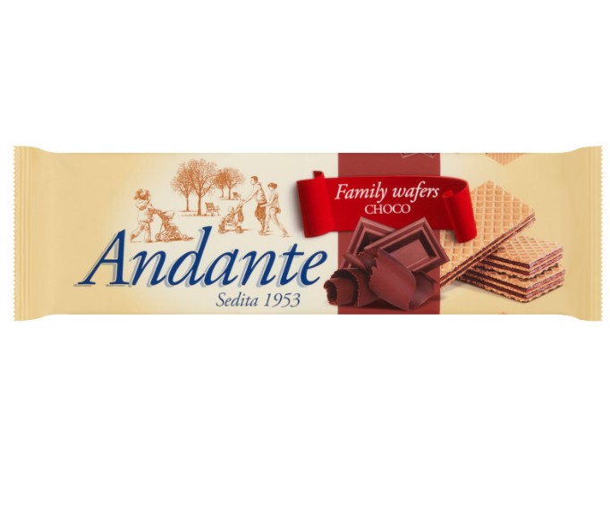 Andante kakaós-csokoládés krémmel töltött ostya 130 g