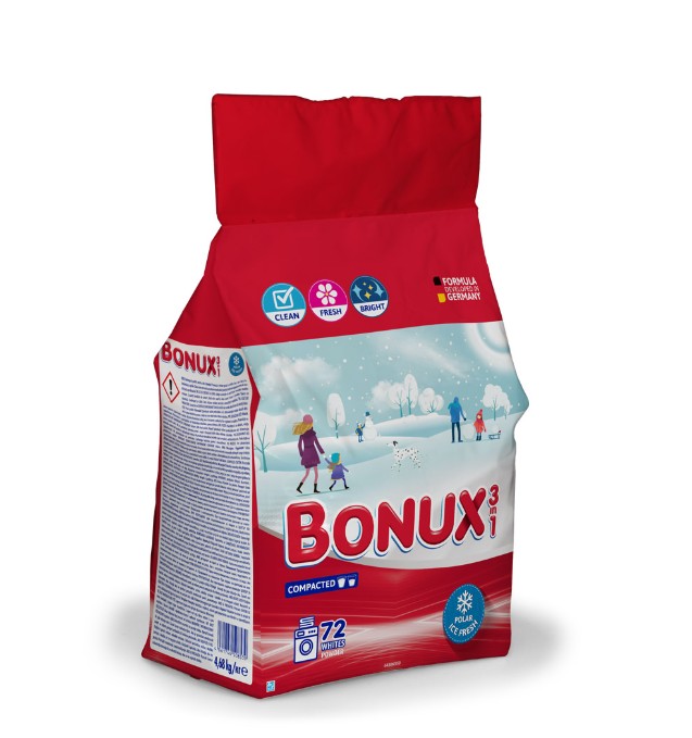 BONUX MOSÓPOR 3IN1 WHITES POLAR ICE FRESH 4,68KG