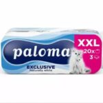 Paloma Exclusive White XXL (fehér) 3 rétegű toalettpapír 20 tekercs