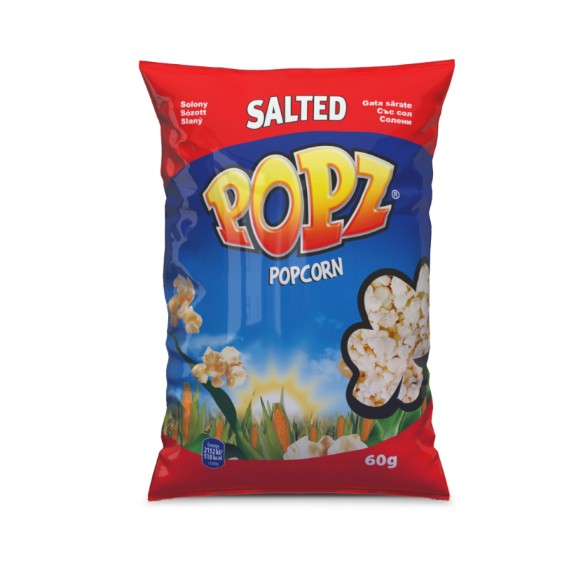 Popz elkészített popcorn 60 g sós