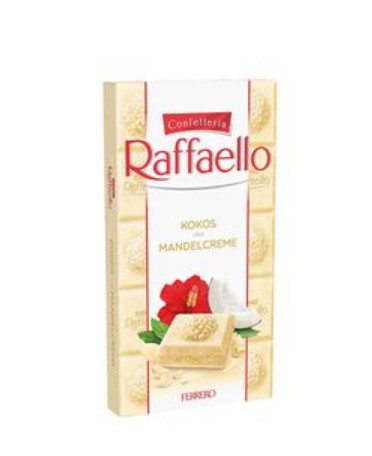 Ferrero Raffaello táblás fehércsokoládé kókusz-mandula 90g