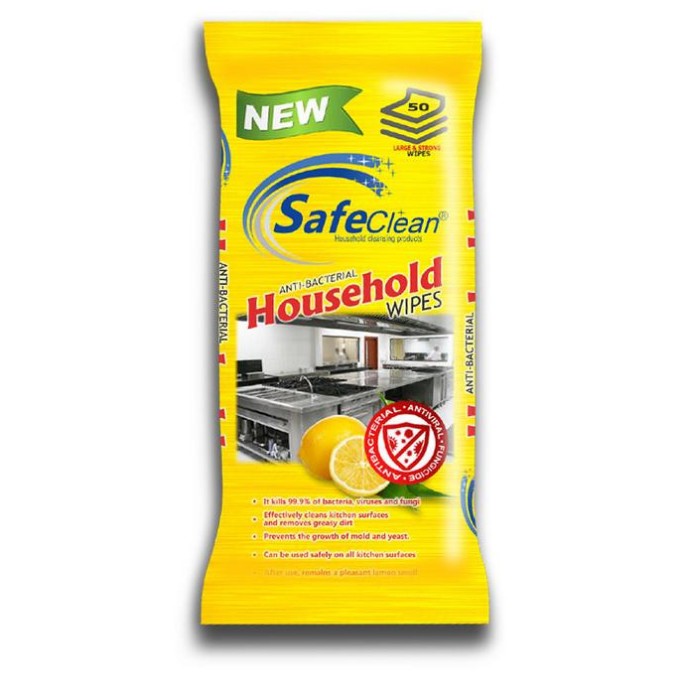 Safe Clean Tisztítókendő Konyhai, antibakteriális (50 db/cs)