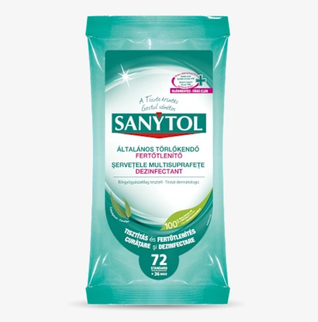 Sanytol fertőtlenítő törlőkendő 36 db