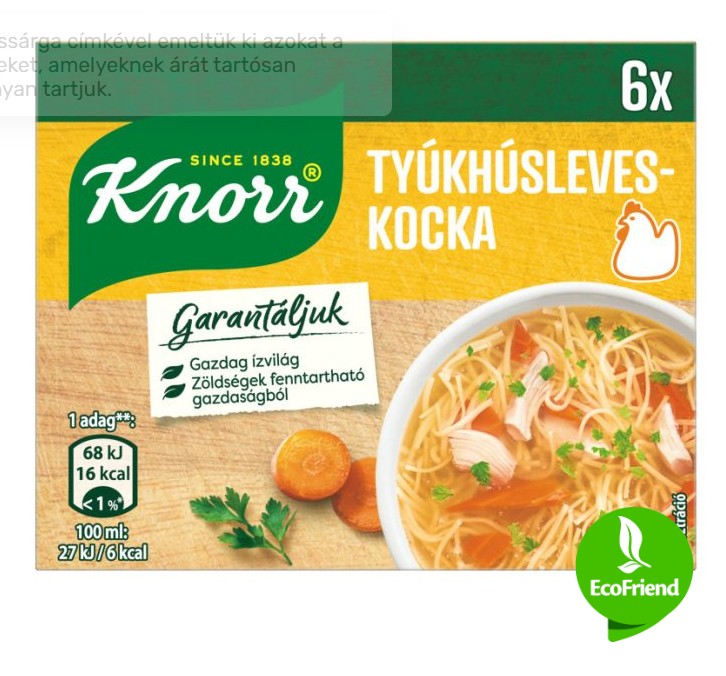 Knorr tyúkhúsleveskocka 6 x 10 g (60 g)