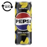 PEPSI Zero üdítőital szénsavas Lemon ízű dobozos 0,33L