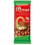 Piros Mogyorós táblás tejcsokoládé 70g hozzáadott cukor nélkül