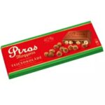 Piros Mogyorós táblás tejcsokoládé 225g egész mogyoróval