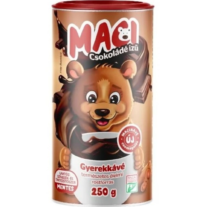 Maci csokoládé ízű koffeinmentes azonnal oldódó cukrozott gyerekkávé 250 g
