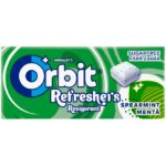 Orbit Refreshers Spearmint mentolízű cukormentes rágógumi édesítőszerrel 17,9g