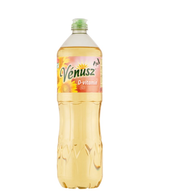 Vénusz finomított napraforgó-étolaj hozzáadott D-vitaminnal 1l