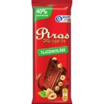 Piros Mogyorós tejcsokoládé egész mogyoróval 80g